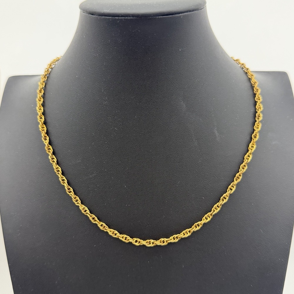 Vintage Speidel 1/20 12kt GF Rope Necklace 4mm Chain 13gr